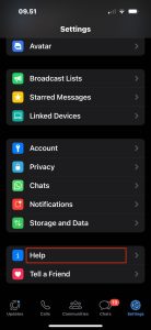 pilih-menu-bantuan-whatsapp-di-pengaturan-iphone