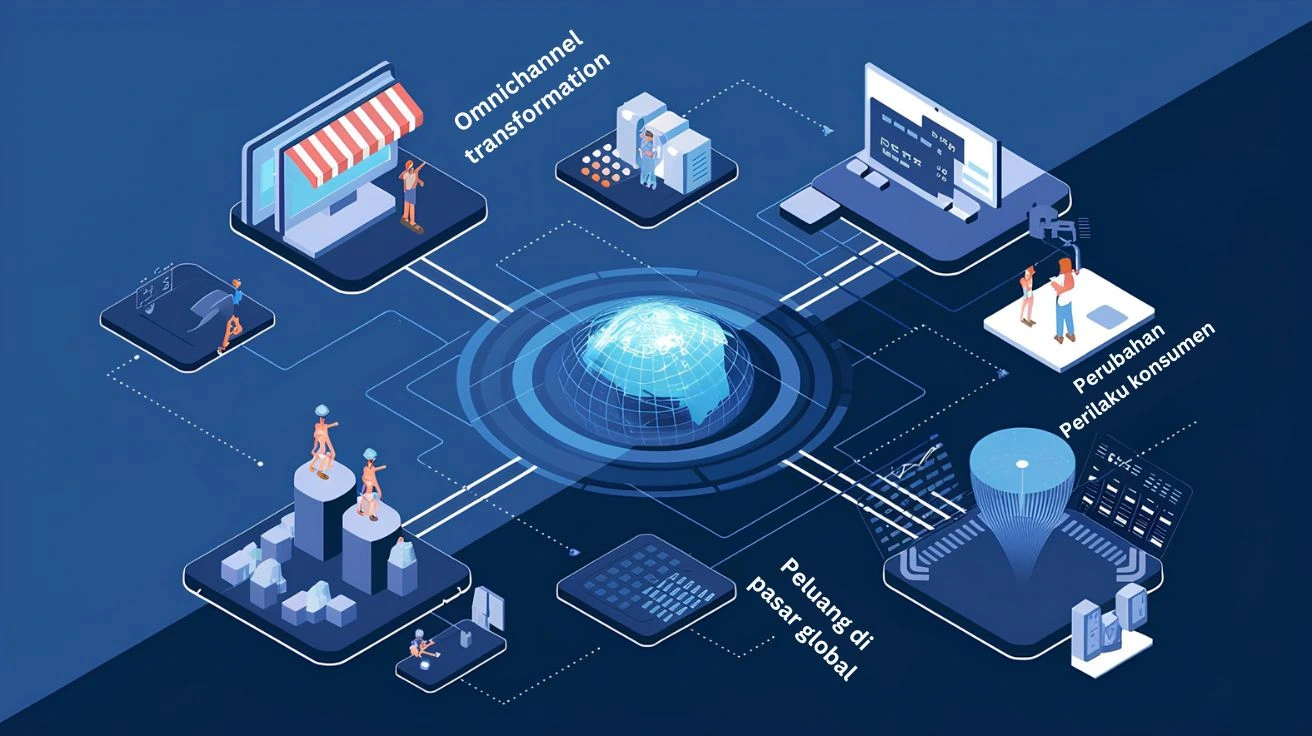 ilustrasi dampak tren omnichannel terhadap dunia bisnis