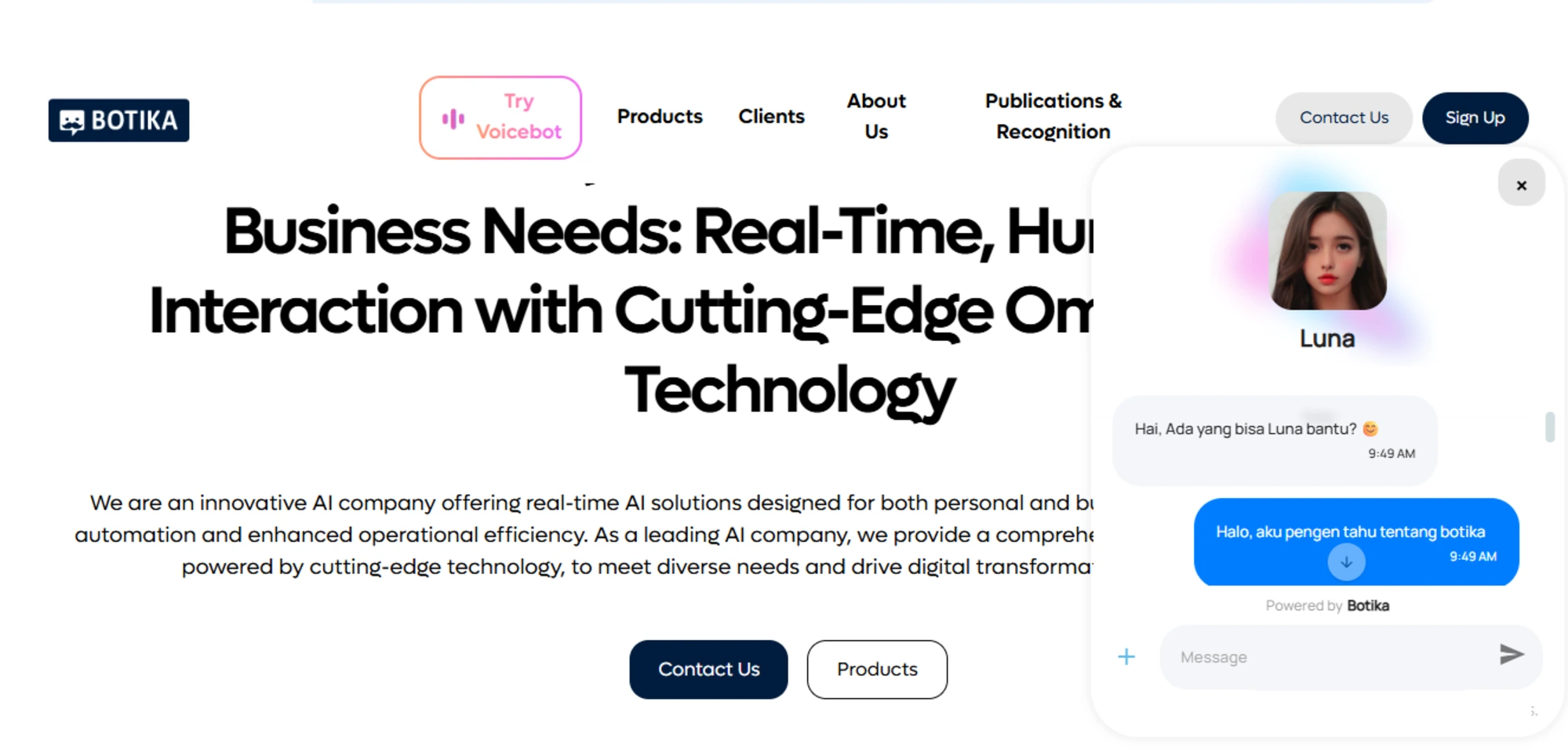 asisten virtual luna berbasis ai llm