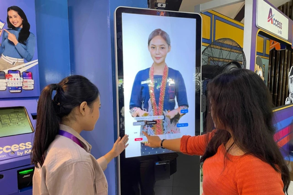 Digital Human AI melayani permintaan pengguna seperti sales manusia