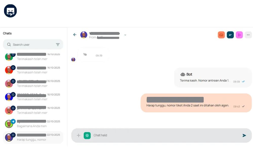 Chat console omnibotika percepat agen untuk membantu masalah pelanggan