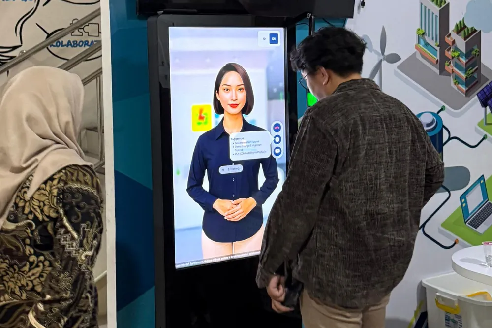 ERVA salah satu contoh manusia digital dari PLN Icon Plus