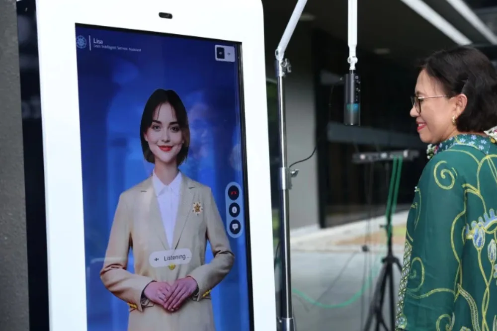 Lisa contoh manusia virtual AI yang ada di GIK UGM