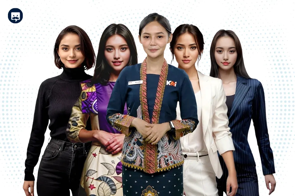 Gambar digital human AI yang membantu bisnis memperkuat brand di era digital