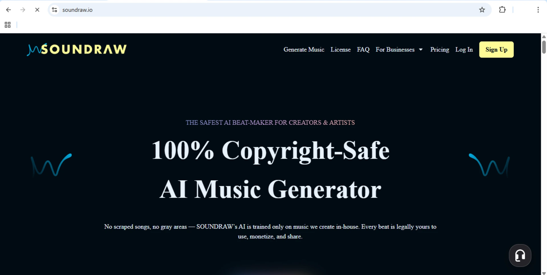 Tampilan SOUNDRAW, teknologi AI pembuat musik yang aman hak cipta, membantu musisi dan produser menciptakan beat orisinal