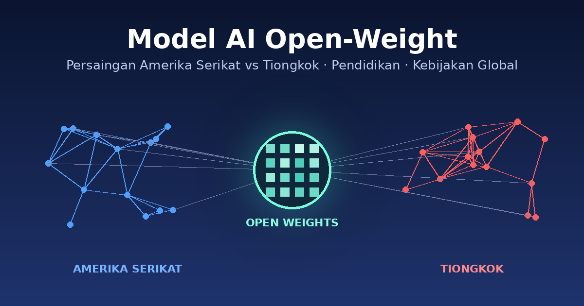 Model AI open-weight dalam persaingan Amerika Serikat dan Tiongkok serta dampaknya pada pendidikan
